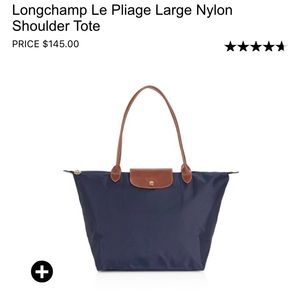 Longchamp Le Pliage Large Tote in Navy